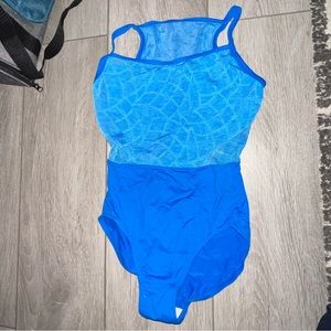 Blue Bloch Leotard